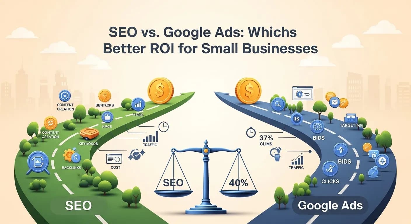 SEO vs. Google Ads: Which Brings Better ROI for Small Businesses?